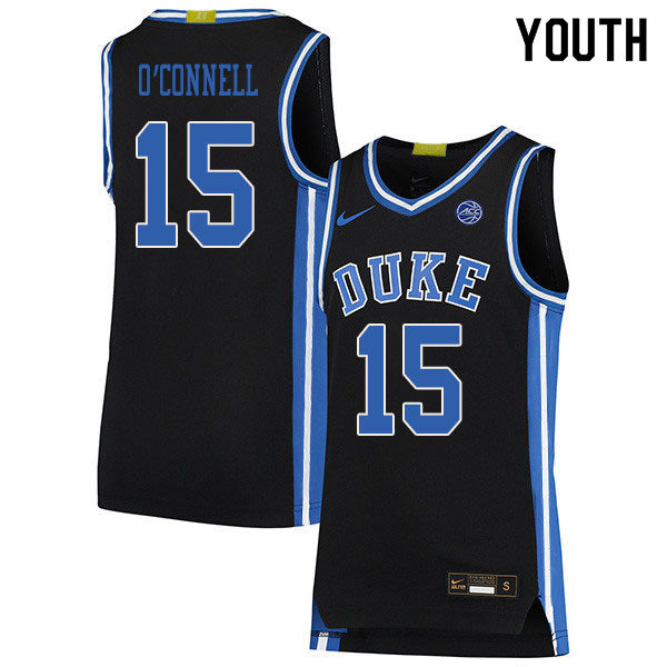 2020 Youth #15 Alex O'Connell Duke Blue Devils College Basketball Jerseys Sale-Black - Click Image to Close